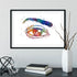 Human Eye Watercolor Art Print Optician Office Decor
