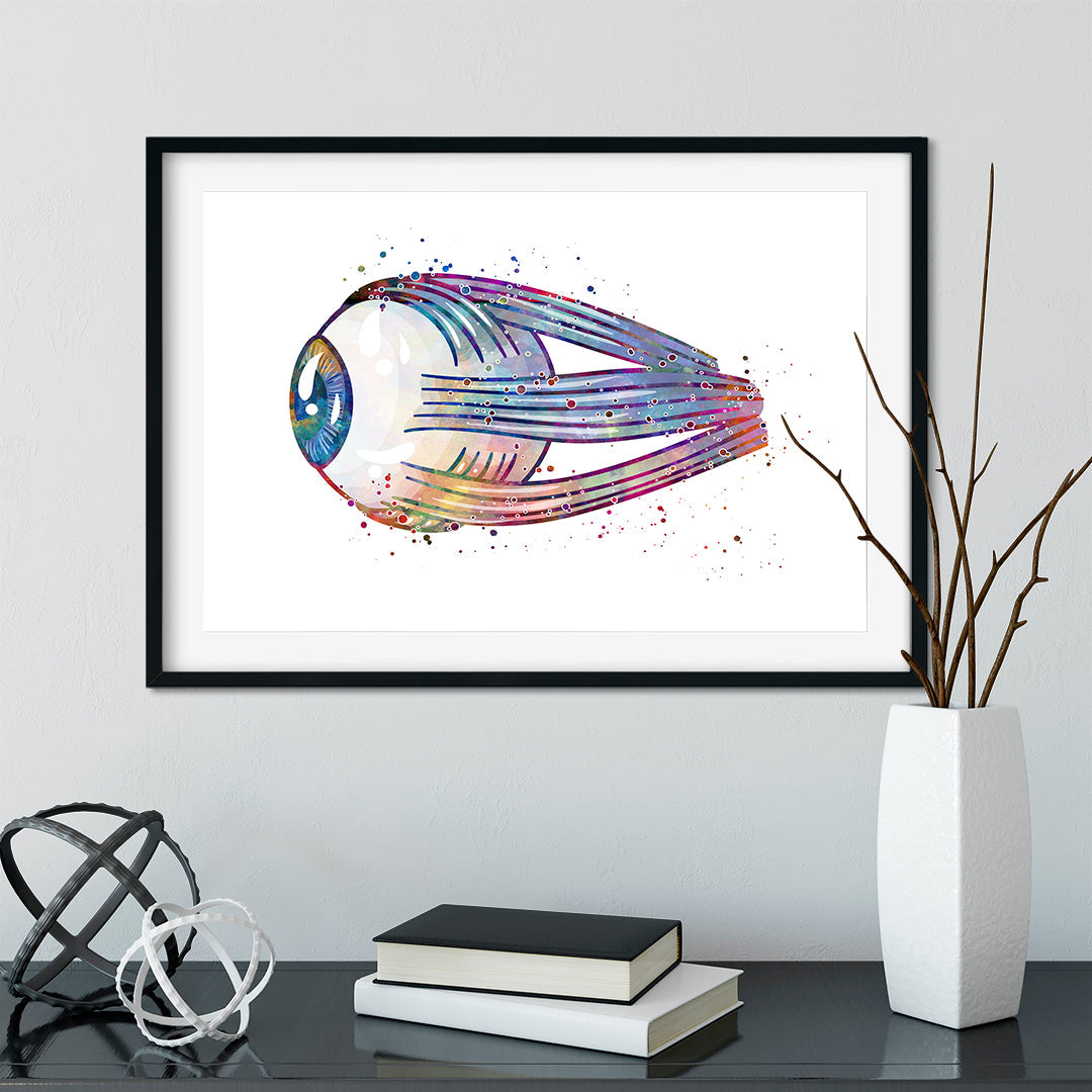 Human Anatomy Art Print Eye Anatomical Artwork