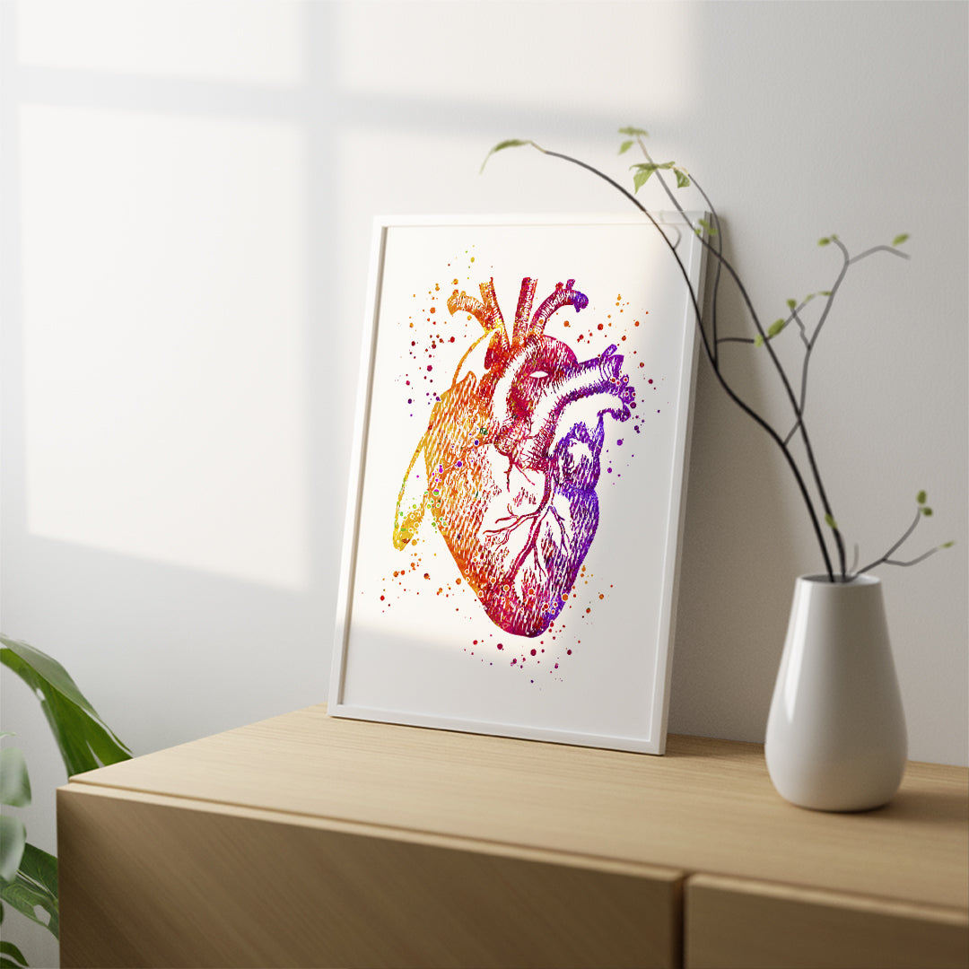 Human Heart Anatomy art print