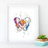 Male Pelvis Watercolor Anatomy Art Print